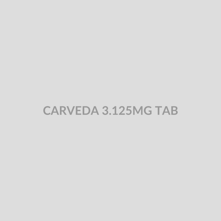 CARVEDA 3.125MG TAB - Bolan Clinic Pharmacy