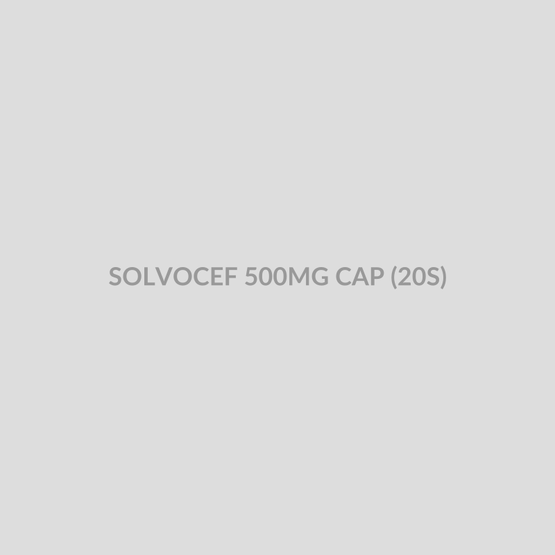 SOLVOCEF 500MG CAP (20S) - Bolan Clinic Pharmacy