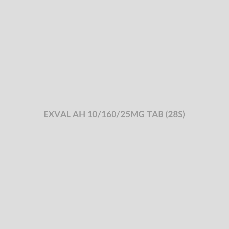 EXVAL AH 10/160/25MG TAB (28S) - Bolan Clinic Pharmacy