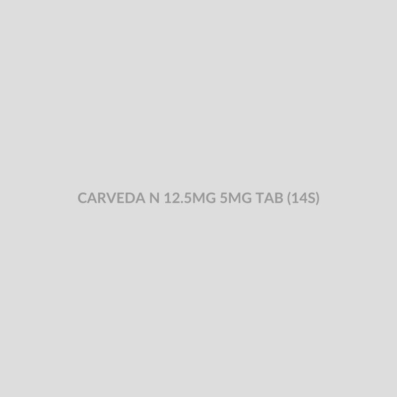 CARVEDA N 12.5MG 5MG TAB (14S) - Bolan Clinic Pharmacy