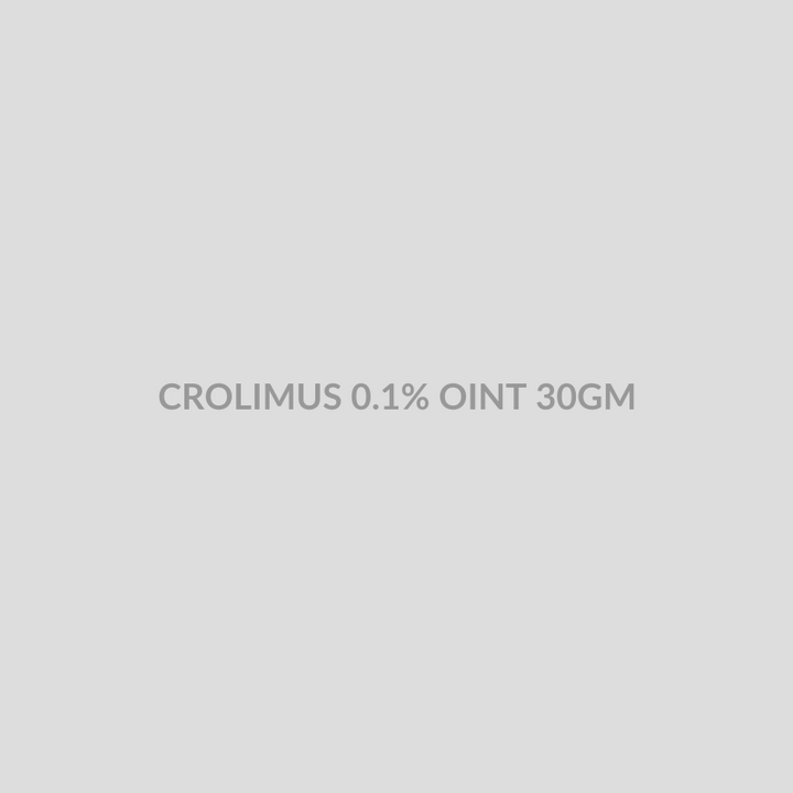 CROLIMUS 0.1% OINT 30GM - Bolan Clinic Pharmacy