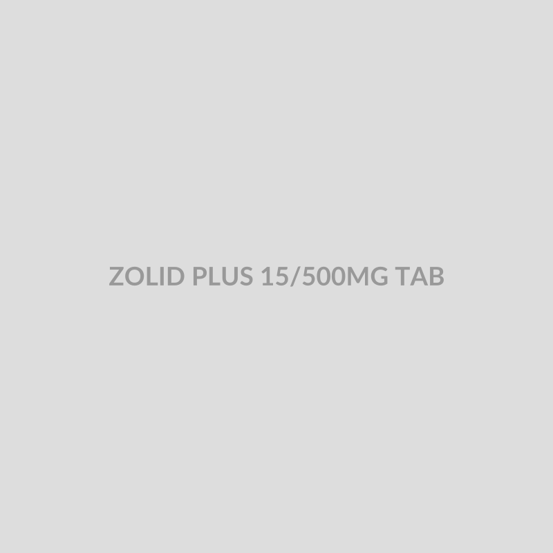 ZOLID PLUS 15/500MG TAB - Bolan Clinic Pharmacy