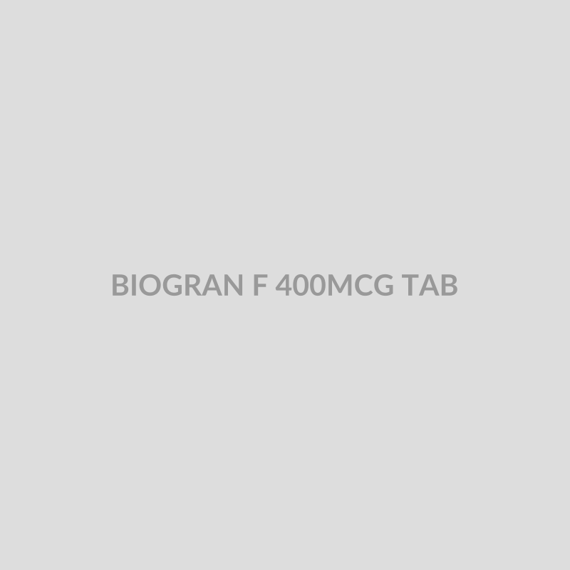 BIOGRAN F 400MCG TAB - Bolan Clinic Pharmacy