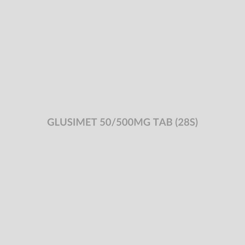 GLUSIMET 50/500MG TAB (28S) - Bolan Clinic Pharmacy