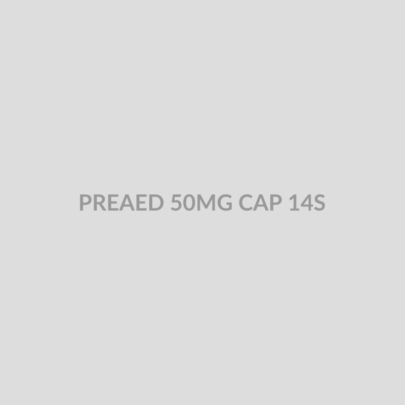PREAED 50MG CAP 14S - Bolan Clinic Pharmacy