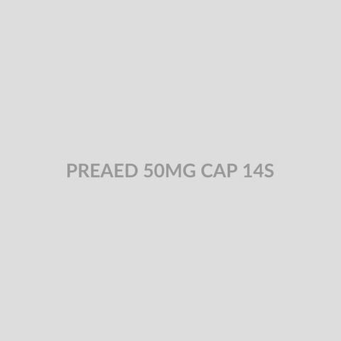 PREAED 50MG CAP 14S - Bolan Clinic Pharmacy