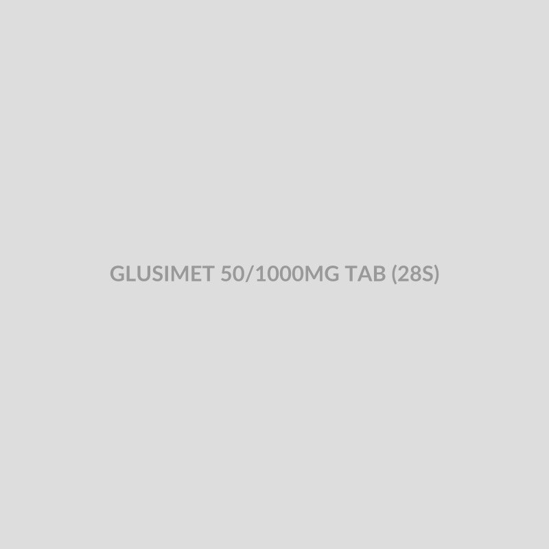 GLUSIMET 50/1000MG TAB (28S) - Bolan Clinic Pharmacy