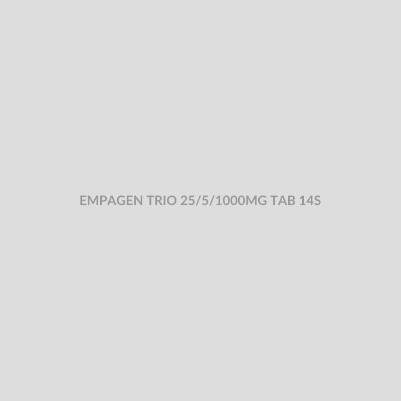 EMPAGEN TRIO 25/5/1000MG TAB 14S - Bolan Clinic Pharmacy