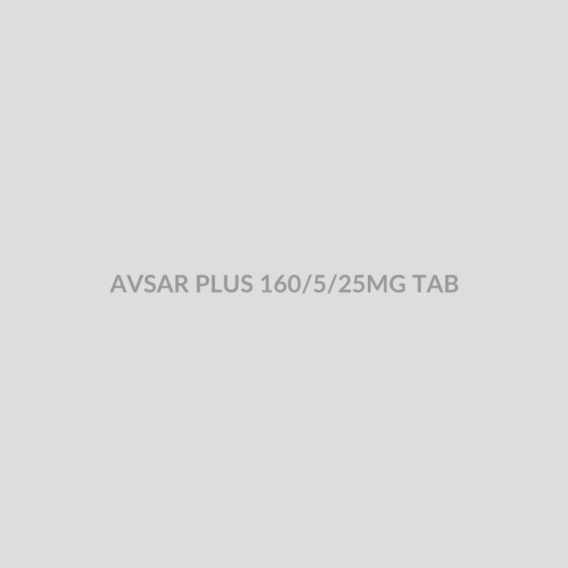 AVSAR PLUS 160/5/25MG TAB - Bolan Clinic Pharmacy