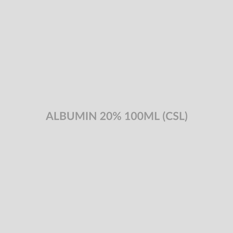 ALBUMIN 20% 100ML (CSL) - Bolan Clinic Pharmacy