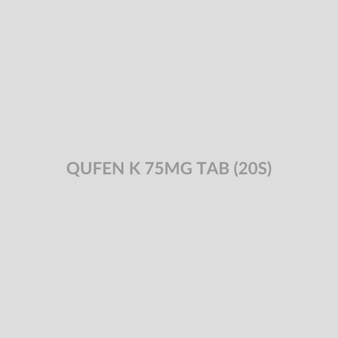 QUFEN K 75MG TAB (20S) - Bolan Clinic Pharmacy