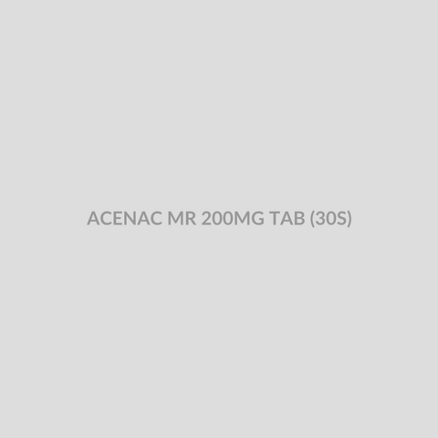 ACENAC MR 200MG TAB (30S) - Bolan Clinic Pharmacy