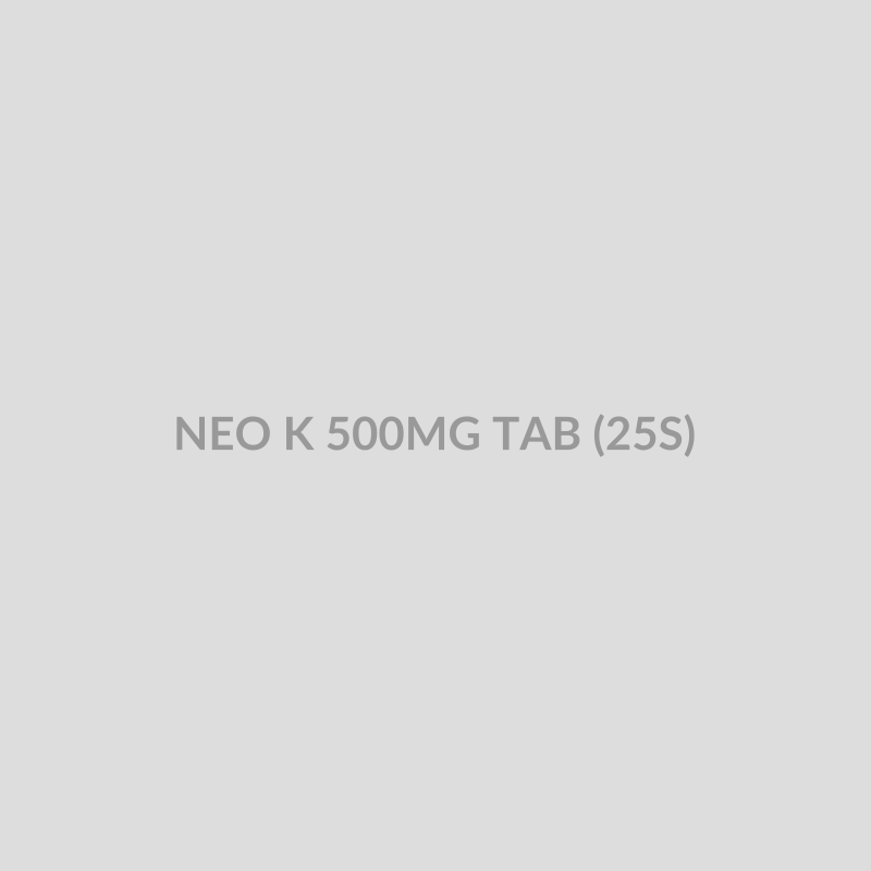 NEO K 500MG TAB (25S) - Bolan Clinic Pharmacy