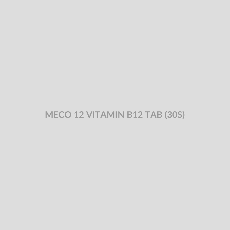 MECO 12 VITAMIN B12 TAB (30S) - Bolan Clinic Pharmacy