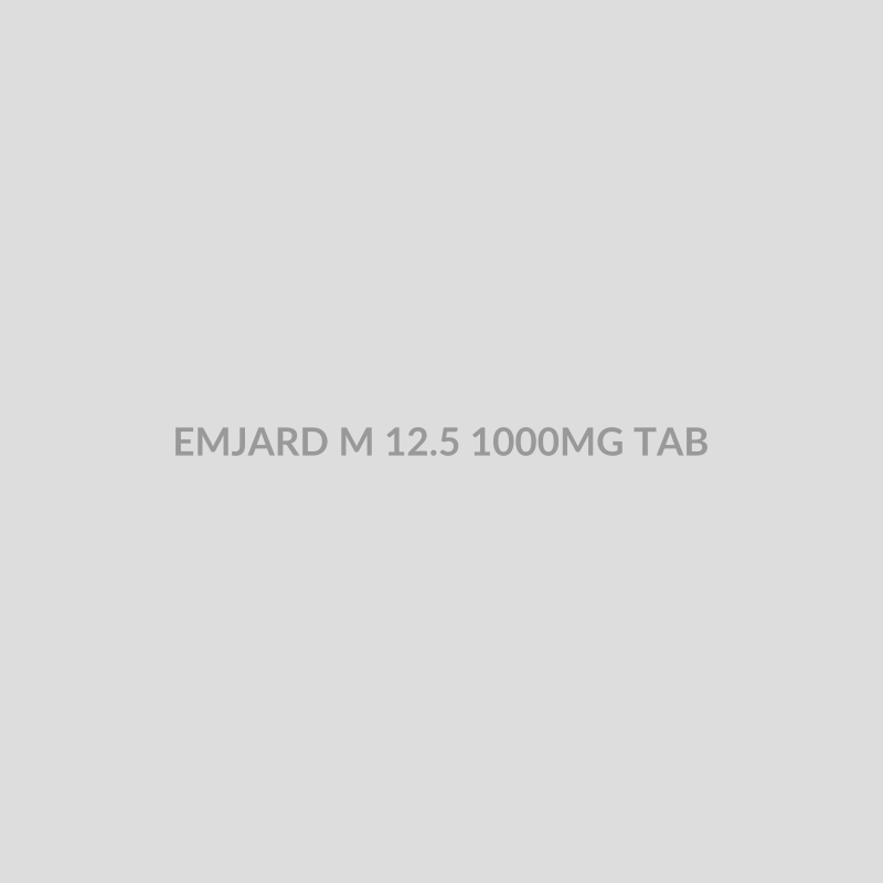 EMJARD M 12.5 1000MG TAB - Bolan Clinic Pharmacy