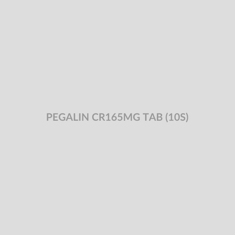 PEGALIN CR165MG TAB (10S) - Bolan Clinic Pharmacy