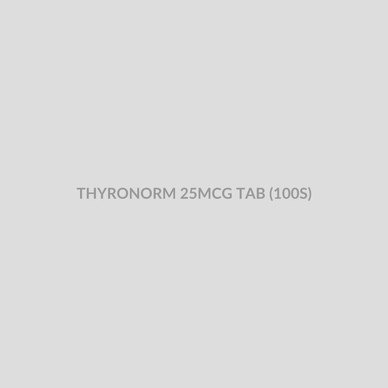 THYRONORM 25MCG TAB (100S) - Bolan Clinic Pharmacy