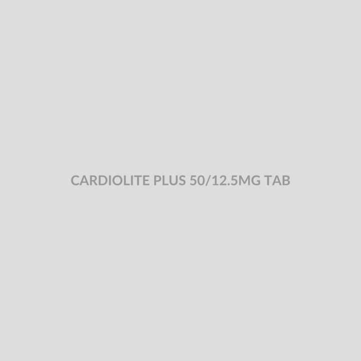 CARDIOLITE PLUS 50/12.5MG TAB - Bolan Clinic Pharmacy