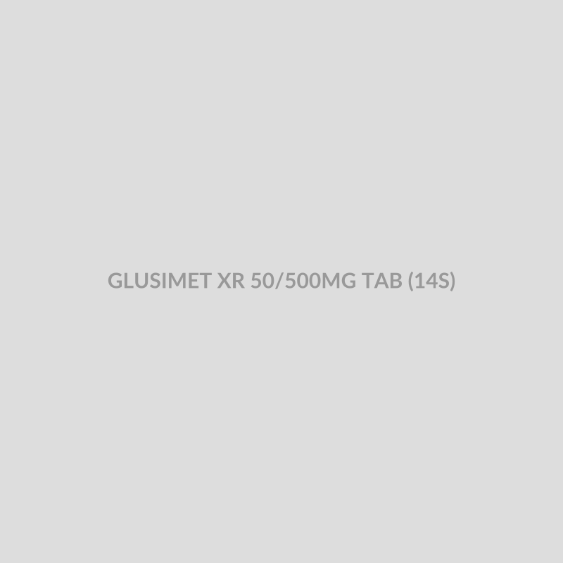 GLUSIMET XR 50/500MG TAB (14S) - Bolan Clinic Pharmacy