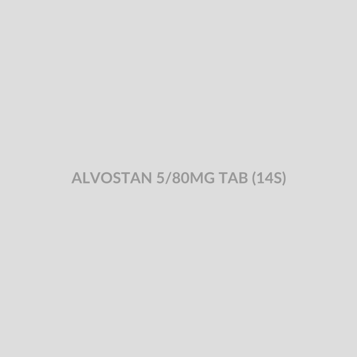 ALVOSTAN 5/80MG TAB (14S) - Bolan Clinic Pharmacy