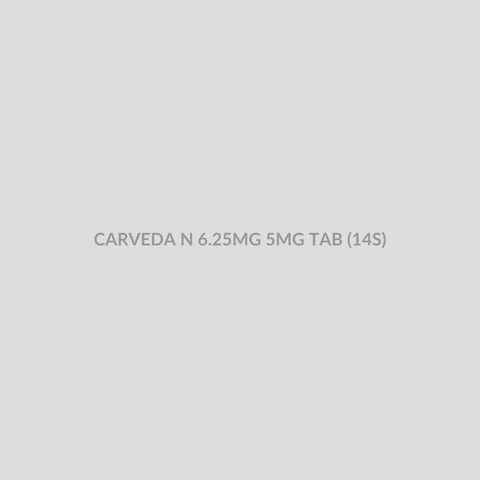 CARVEDA N 6.25MG 5MG TAB (14S) - Bolan Clinic Pharmacy