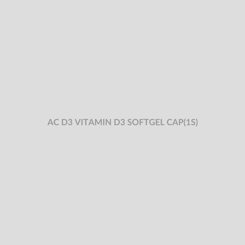 AC D3 VITAMIN D3 SOFTGEL CAP(1S) - Bolan Clinic Pharmacy