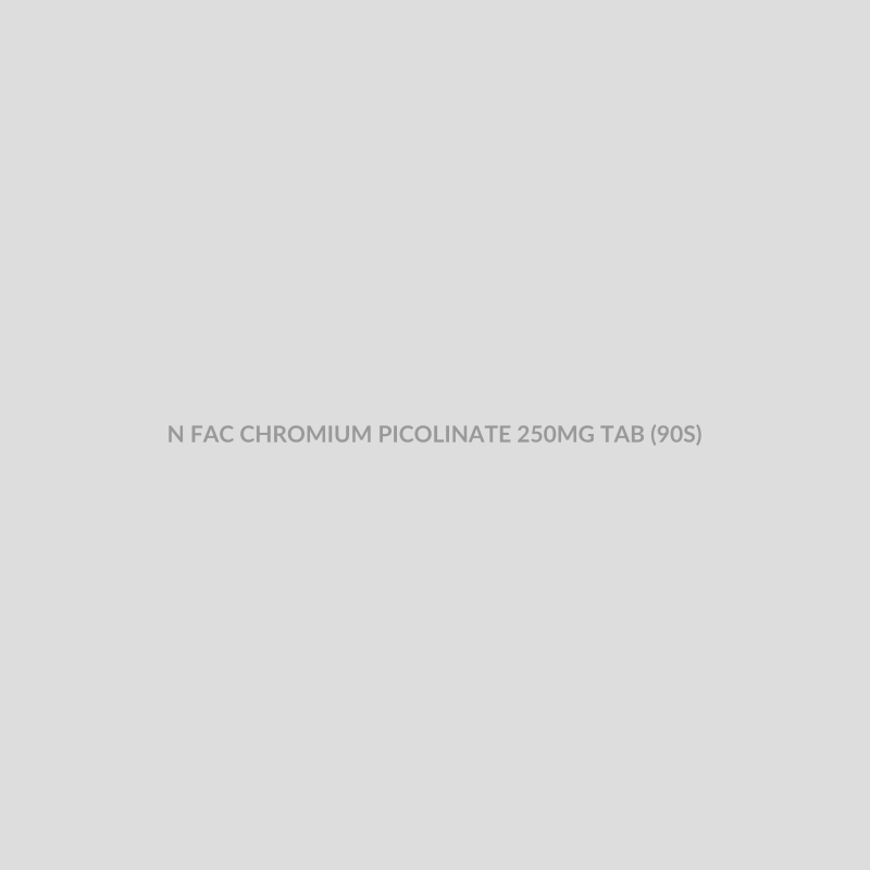 N FAC CHROMIUM PICOLINATE 250MG TAB (90S) - Bolan Clinic Pharmacy