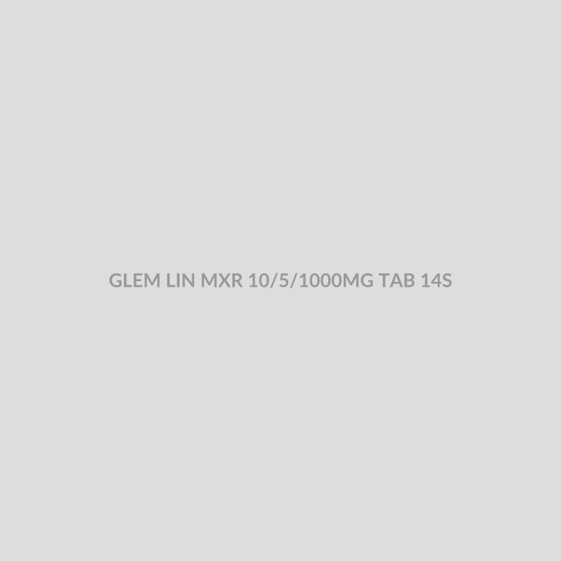 GLEM LIN MXR 10/5/1000MG TAB 14S - Bolan Clinic Pharmacy