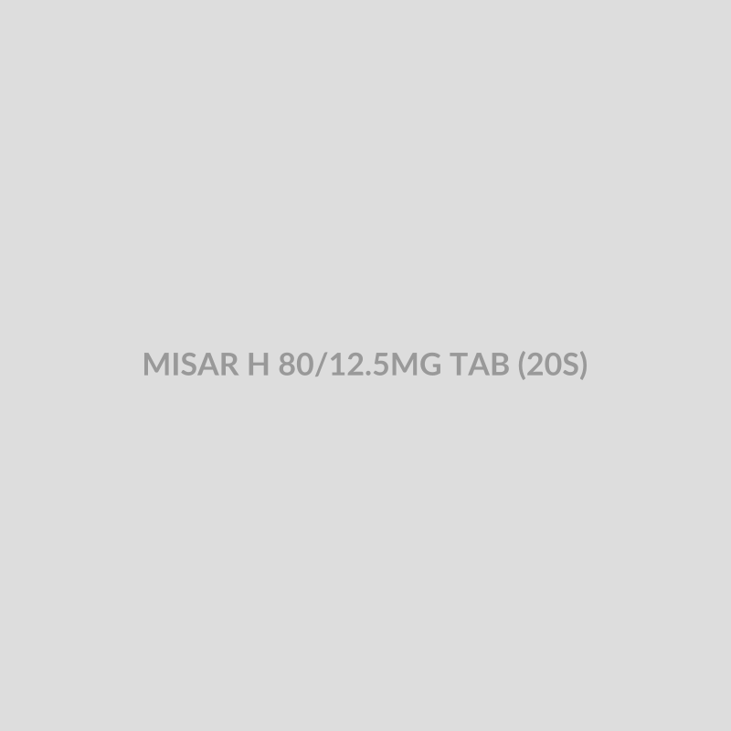 MISAR H 80/12.5MG TAB (20S) - Bolan Clinic Pharmacy