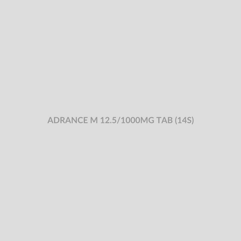ADRANCE M 12.5/1000MG TAB (14S) - Bolan Clinic Pharmacy