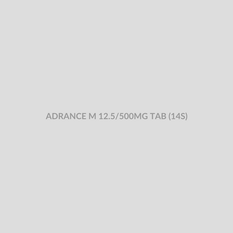 ADRANCE M 12.5/500MG TAB (14S) - Bolan Clinic Pharmacy