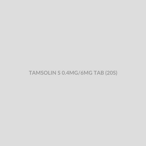 TAMSOLIN S 0.4MG/6MG TAB (20S) - Bolan Clinic Pharmacy