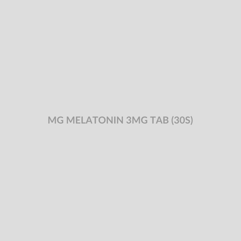 MG MELATONIN 3MG TAB (30S) - Bolan Clinic Pharmacy