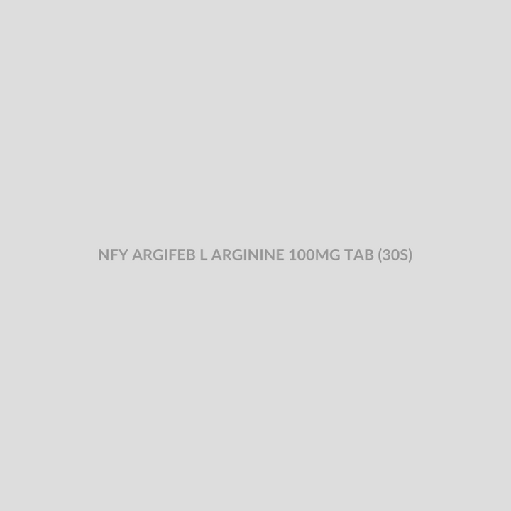 NFY ARGIFEB L ARGININE 100MG TAB (30S) - Bolan Clinic Pharmacy