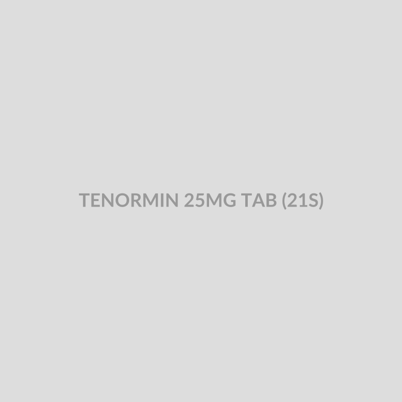 TENORMIN 25MG TAB (21S) - Bolan Clinic Pharmacy
