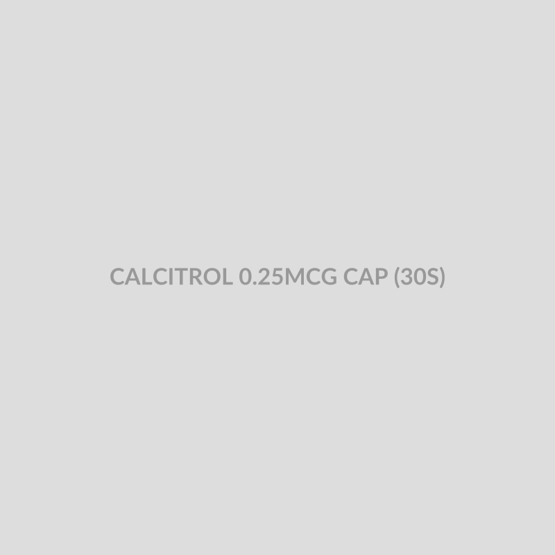 CALCITROL 0.25MCG CAP (30S) - Bolan Clinic Pharmacy