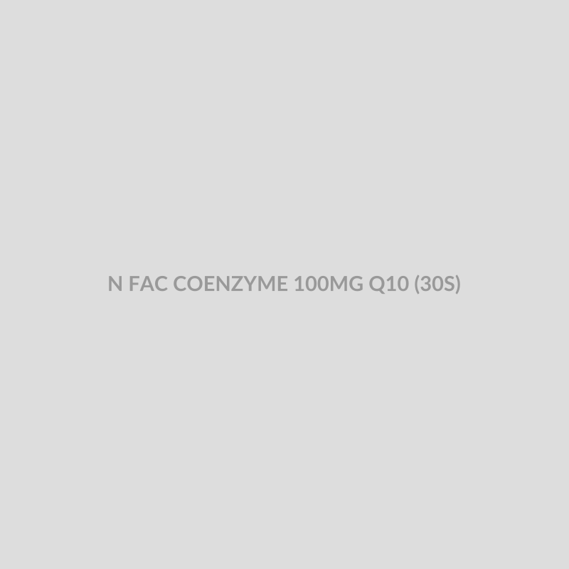 N FAC COENZYME 100MG Q10 (30S) - Bolan Clinic Pharmacy