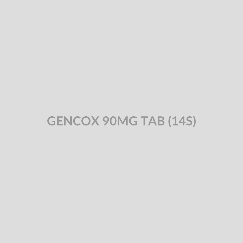 GENCOX 90MG TAB (14S) - Bolan Clinic Pharmacy