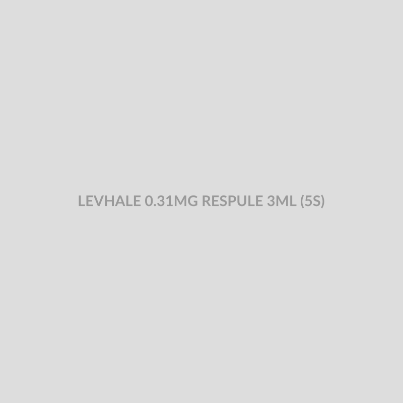 LEVHALE 0.31MG RESPULE 3ML (5S) - Bolan Clinic Pharmacy