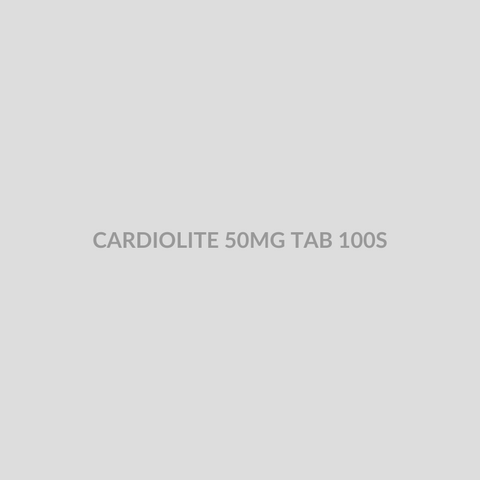 CARDIOLITE 50MG TAB 100S - Bolan Clinic Pharmacy