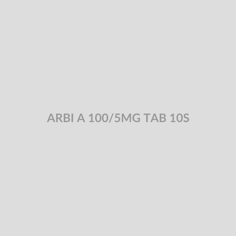 ARBI A 100/5MG TAB 10S - Bolan Clinic Pharmacy