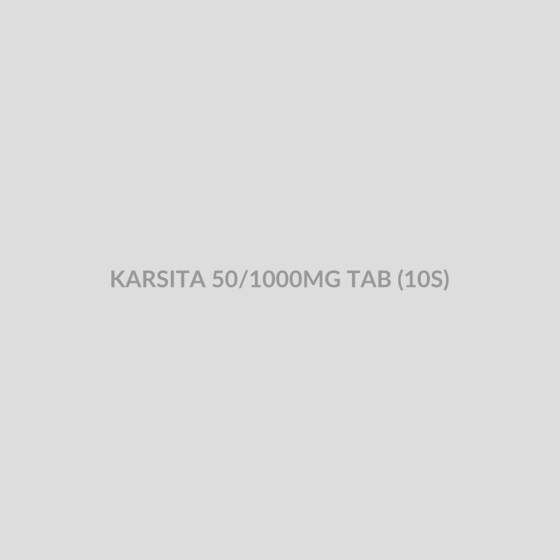 KARSITA 50/1000MG TAB (10S) - Bolan Clinic Pharmacy