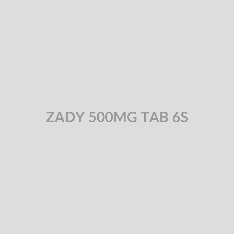 ZADY 500MG TAB 6S - Bolan Clinic Pharmacy