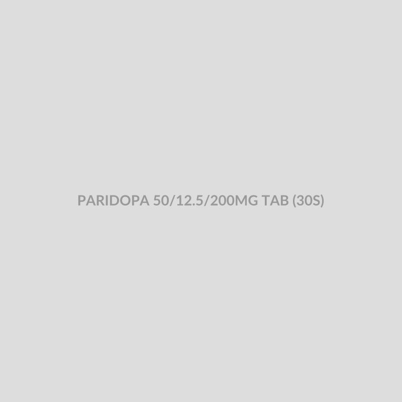 PARIDOPA 50/12.5/200MG TAB (30S) - Bolan Clinic Pharmacy