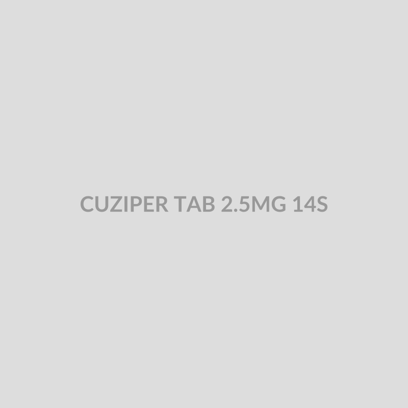 CUZIPER TAB 2.5MG 14S - Bolan Clinic Pharmacy