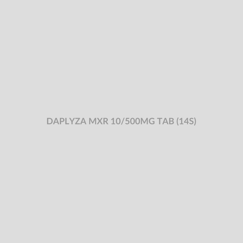 DAPLYZA MXR 10/500MG TAB (14S) - Bolan Clinic Pharmacy
