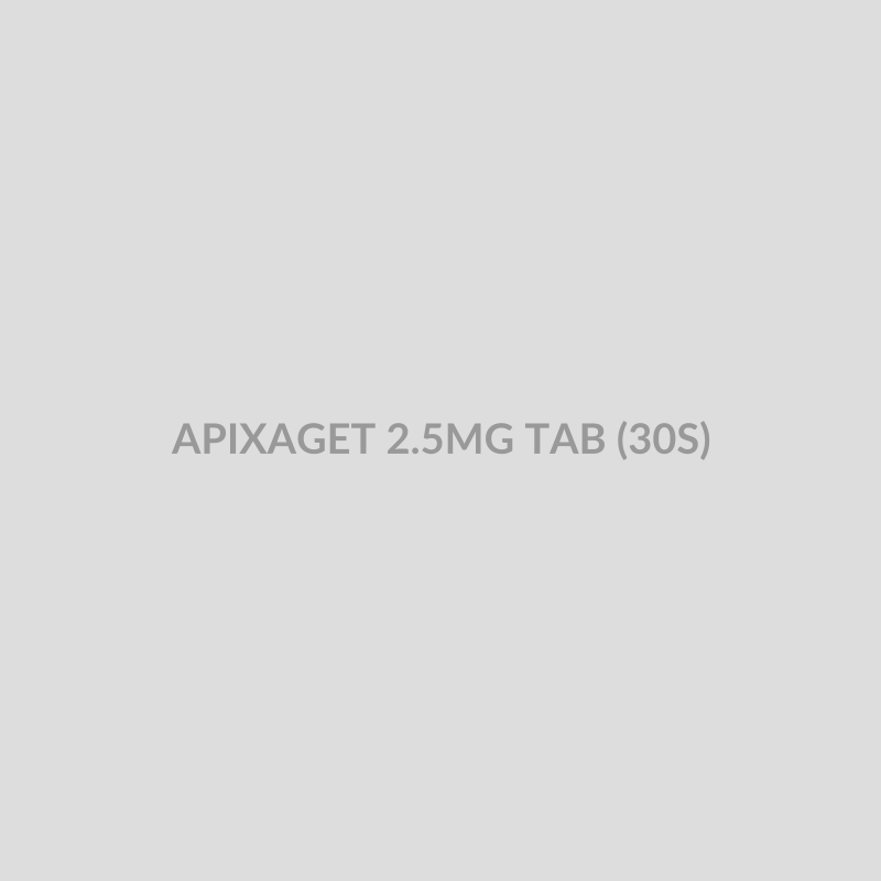 APIXAGET 2.5MG TAB (30S) - Bolan Clinic Pharmacy