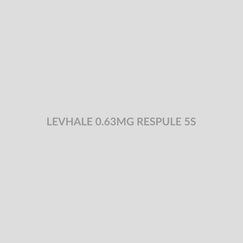 LEVHALE 0.63MG RESPULE 5S - Bolan Clinic Pharmacy