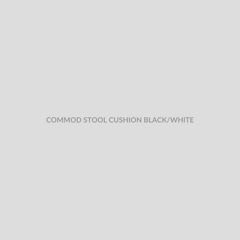 COMMOD STOOL CUSHION BLACK/WHITE - Bolan Clinic Pharmacy