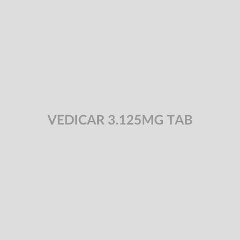 VEDICAR 3.125MG TAB - Bolan Clinic Pharmacy